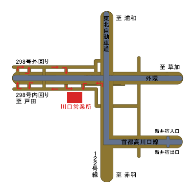 川口営業所地図